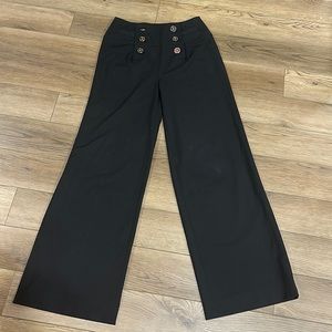 Ralph Lauren high waisted wide leg dress pants size 6 black